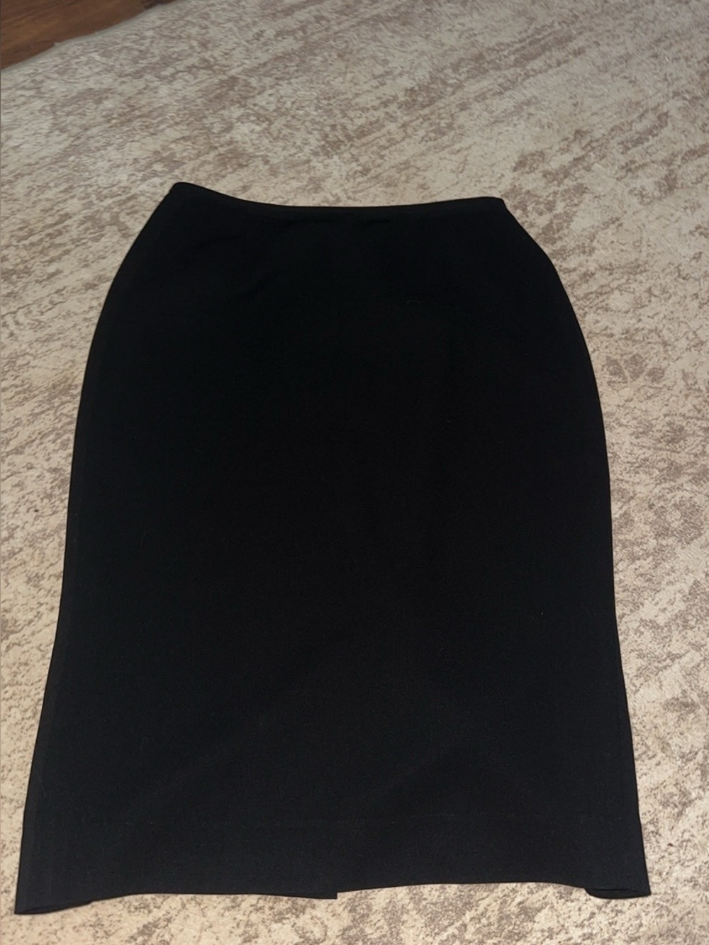 Kasper Black Pencil Skirt Women’s Size 8 Midi Knee Length Career Office Lined